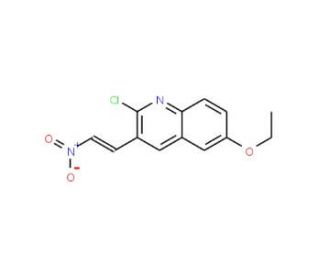 E-2-Chloro-6-ethoxy3-(2-nitro)vinylquinoline (CAS 1031929-28-8) - chemical structure image