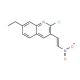 E-2-Chloro-7-ethyl-3-(2-nitro)vinylquinoline (CAS 1031929-24-4) - chemical structure image