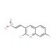 E-2-Chloro-7-fluoro-3-(2-nitro)vinylquinoline (CAS 1031929-32-4) - chemical structure image