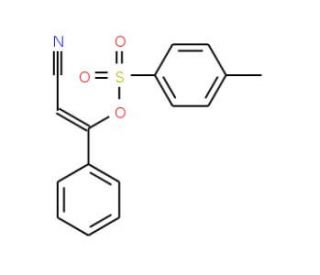 (E)-2-Cyano-1-phenylethenyl4-methylbenzenesulfonate (CAS 237435-26-6) - chemical structure image