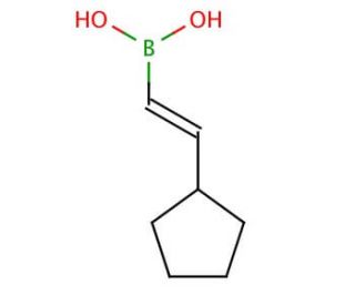 (E)-(2-Cyclopentylethenyl)boronic Acid (CAS 161282-93-5) - chemical structure image