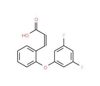(E)-3-[2-(3,5-Difluorophenoxy)phenyl]-2-propenoic acid - chemical structure image