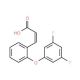 (E)-3-[2-(3,5-Difluorophenoxy)phenyl]-2-propenoic acid - chemical structure image