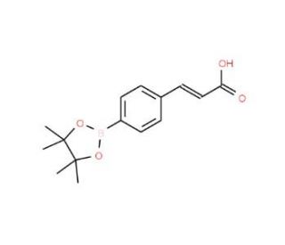(E)-3-(4-(4,4,5,5-Tetramethyl-1,3,2-dioxaborolan-2-yl)phenyl)acrylic acid (CAS 1072944-97-8) - chemical structure image