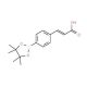(E)-3-(4-(4,4,5,5-Tetramethyl-1,3,2-dioxaborolan-2-yl)phenyl)acrylic acid (CAS 1072944-97-8) - chemical structure image