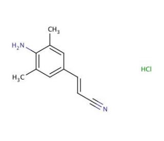 (E)-3-(4-Amino-3,5-dimethylphenyl)acrylonitrile Hydrochloride - chemical structure image