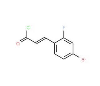 (E)-3-(4-Bromo-2-fluorophenyl)acryloyl chloride (CAS 676348-49-5) - chemical structure image