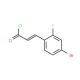 (E)-3-(4-Bromo-2-fluorophenyl)acryloyl chloride (CAS 676348-49-5) - chemical structure image