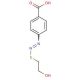(E)-4-((2-Hydroxyethylthio)diazenyl)benzoic acid (CAS 331837-01-5) - chemical structure image