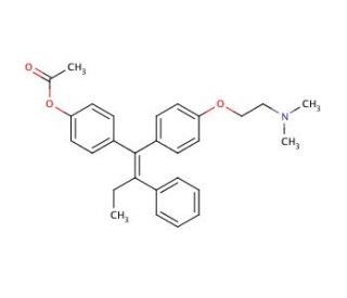 (E)-4-Acetoxy Tamoxifen - chemical structure image