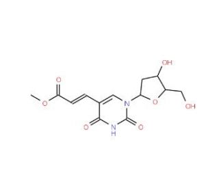 E-5-(2-Carbomethoxyvinyl)-2&prime;-deoxyuridine (CAS 86163-17-9) - chemical structure image