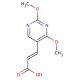 E-5-(2-Carboxyvinyl)-2,4-dimethoxypyrimidine (CAS 119923-27-2) - chemical structure image