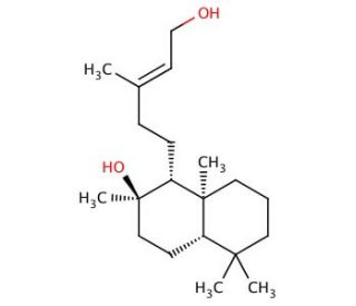 (E)-Labd-13-ene-8,15-diol (CAS 10267-31-9) - chemical structure image