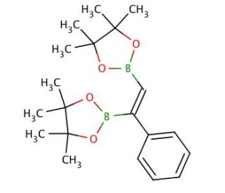 (E)-Phenyl-1,2-ethylenediboronic acid bis(pinacol) ester (CAS 173603-23-1) - chemical structure image