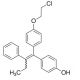 (E/Z)-1-[4-(2-Chloroethoxy)phenyl]-1-(4-hydroxyphenyl)-2-phenyl-1-butene (CAS 119757-57-2) - chemical structure image
