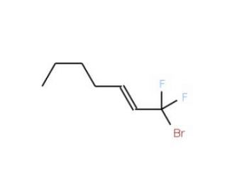 E/Z 1-Bromo-1,1-difluorohept-2-ene (CAS 262296-38-8) - chemical structure image