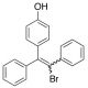 (E,Z)-1-Bromo-1,2-diphenyl-2-(4-hydroxyphenyl)ethene (CAS 874504-11-7) - chemical structure image