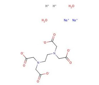 EDTA, Disodium Salt, Dihydrate (CAS 6381-92-6) - chemical structure image