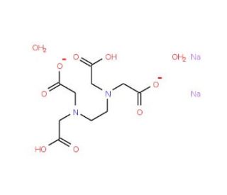 EDTA, disodium salt, dihydrate, for molecular biology (CAS 6381-92-6) - chemical structure image