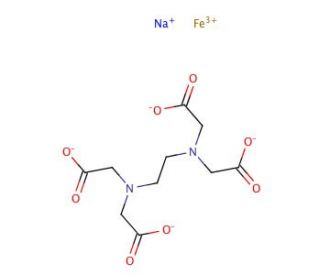 EDTA Iron(III) sodium salt (CAS 15708-41-5) - chemical structure image