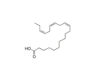 Eicosa-11Z,14Z,17Z-trienoic Acid (20:3, n-3) (CAS 2091-27-2) - chemical structure image