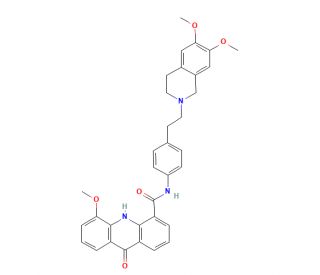 Elacridar (CAS 143664-11-3) - chemical structure image