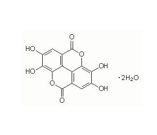 Ellagic Acid, Dihydrate (CAS 476-66-4) - chemical structure image