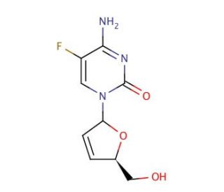 Elvucitabine (CAS 181785-84-2) - chemical structure image