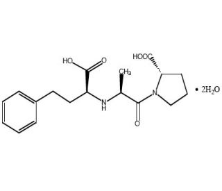 Enalaprilat dihydrate (CAS 84680-54-6) - chemical structure image