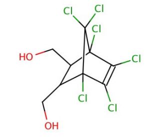 Endosulfan alcohol (CAS 2157-19-9) - chemical structure image