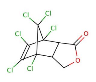 Endosulfan lactone (CAS 3868-61-9) - chemical structure image