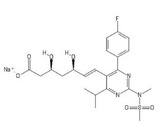 ent-Rosuvastatin sodium salt - chemical structure image