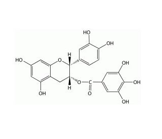 (&minus;)Epicatechin gallate (CAS 1257-08-5) - chemical structure image