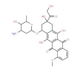 Epirubicin (CAS 56420-45-2) - chemical structure image