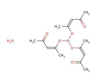Erbium(III) acetylacetonate hydrate (CAS 70949-24-5) - chemical structure image