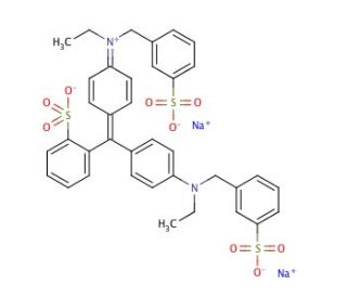Erioglaucine disodium salt (CAS 3844-45-9) - chemical structure image