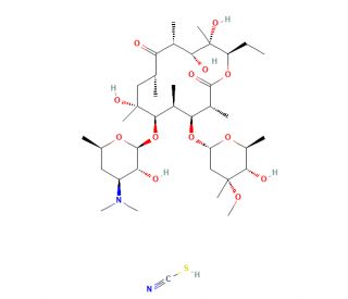Erythromycin Thiocyanate (CAS 7704-67-8) - chemical structure image