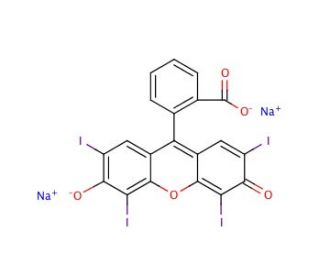 Erythrosin extra bluish (CAS 16423-68-0) - chemical structure image
