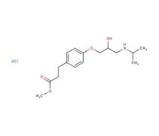 Esmolol Hydrochloride (CAS 81161-17-3) - chemical structure image
