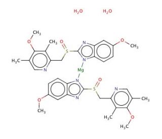 Esomeprazole magnesium dihydrate (CAS 217087-10-0) - chemical structure image
