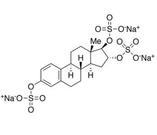 Estriol Trisulfate Trisodium Salt (CAS 100940-55-4) - chemical structure image