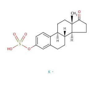 Estrone 3-sulfate potassium salt (CAS 1240-04-6) - chemical structure image
