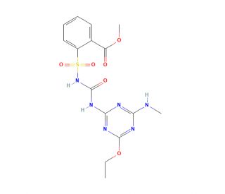 ethametsulfuron-methyl (CAS 97780-06-8) - chemical structure image