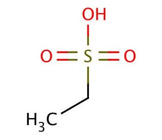 Ethanesulfonic acid (CAS 594-45-6) - chemical structure image