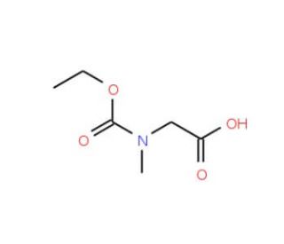 [(Ethoxycarbonyl)(methyl)amino]acetic acid - chemical structure image