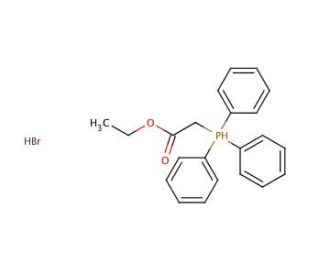 (Ethoxycarbonylmethyl)triphenylphosphonium bromide (CAS 1530-45-6) - chemical structure image