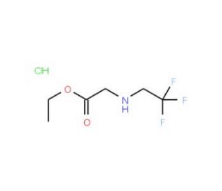 ethyl [(2,2,2-trifluoroethyl)amino]acetate hydrochloride - chemical structure image