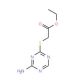 Ethyl [(4-amino-1,3,5-triazin-2-yl)thio]acetate - chemical structure image