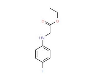 ethyl [(4-fluorophenyl)amino]acetate (CAS 2521-99-5) - chemical structure image