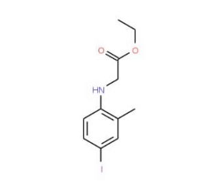 Ethyl [(4-iodo-2-methylphenyl)amino]acetate - chemical structure image